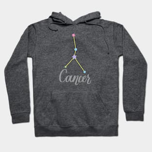 Cancer Zodiac Constellation in Pastels Hoodie